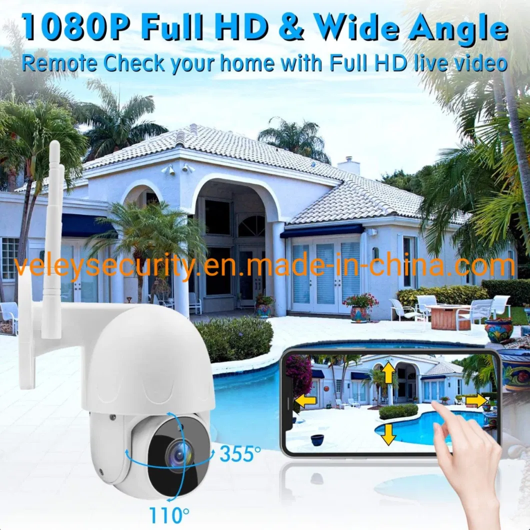 Good Quality Tuya Waterproof Camear/Smart Wireless Camera in Stock/WiFi Camera PTZ Dome/CCTV Video Outdoor WiFi Camera/HD Mini PTZ Camera for Home Security